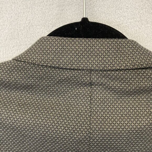 Calvin Klein Suit Jacket Mens Size 42 L Brown Stretch Tweed Blazer 42L EUC - Picture 12 of 16